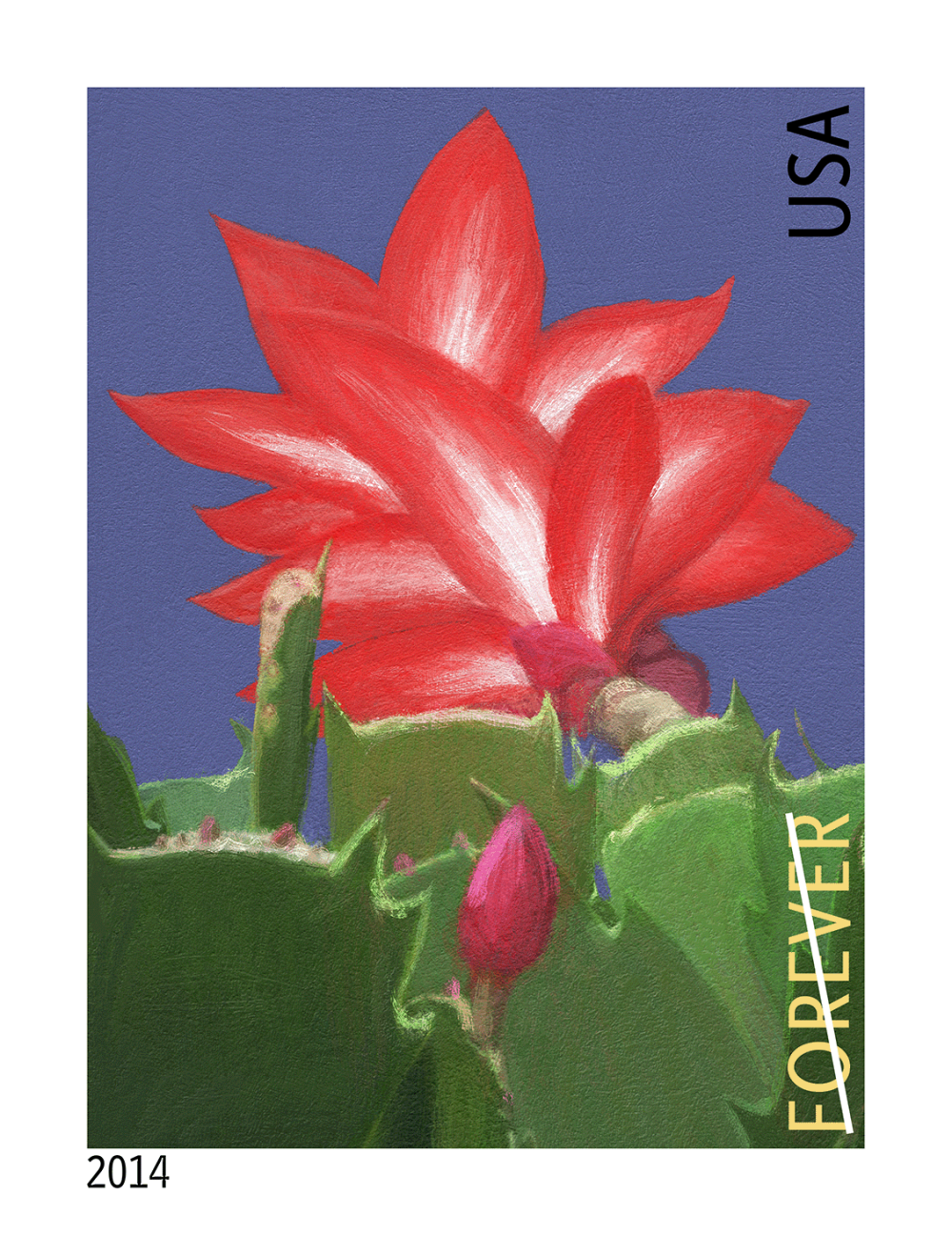 2014 Winter Flowers Stamps - Forever Stamps