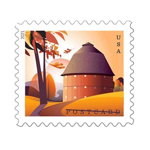 2021 Barn Postcard stamps - Forever Stamps