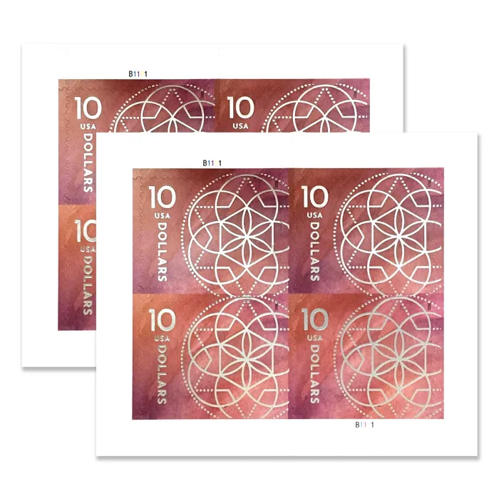 2023 $10 Floral Geometry Stamps - Forever Stamps