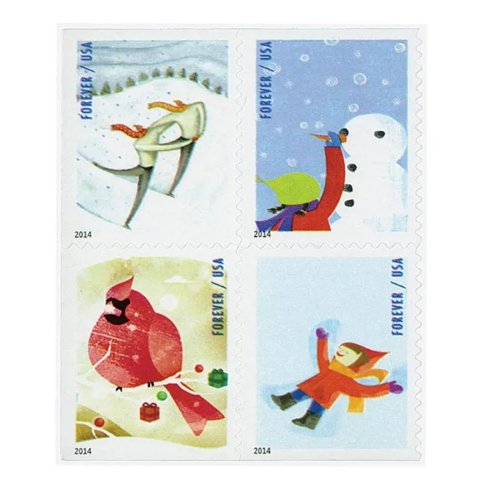 2014 Winter Fun Stamps - Forever Stamps