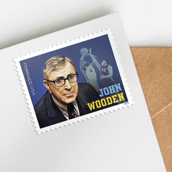 2024 John Wooden Stamps - Forever Stamps