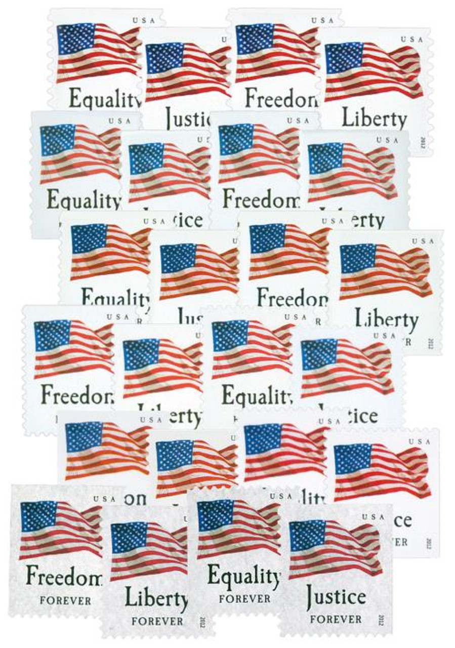 2012 U.S. Flag Forever Stamps books - Forever Stamps