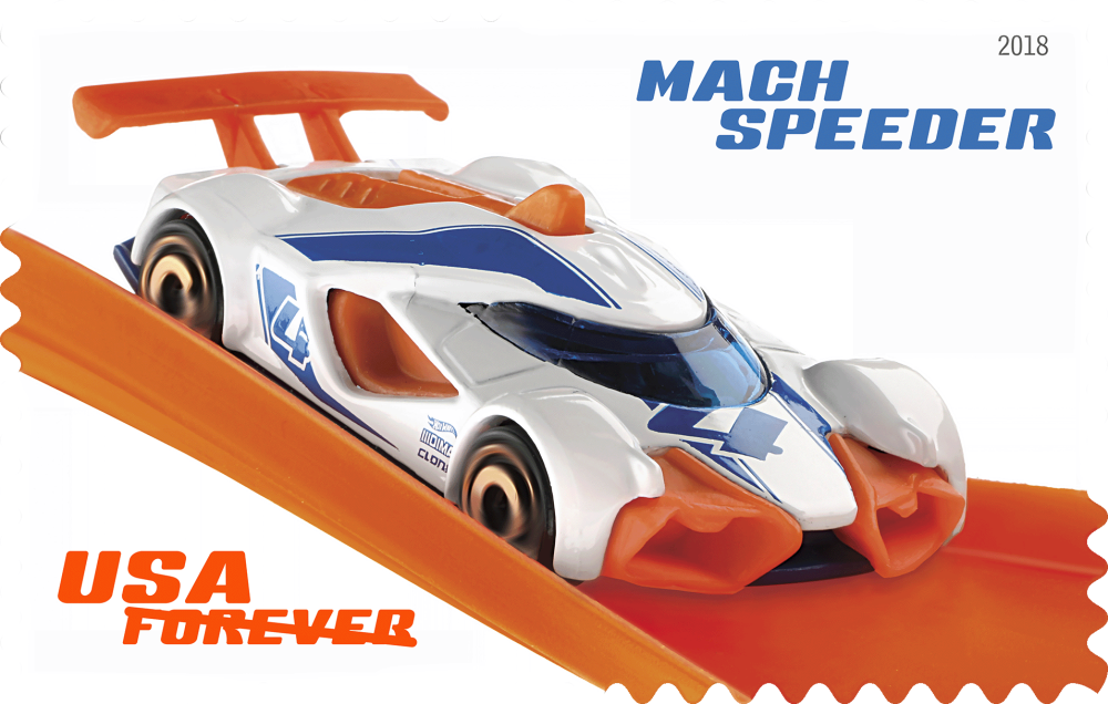 2018 Hot Wheels Stamps - Forever Stamps
