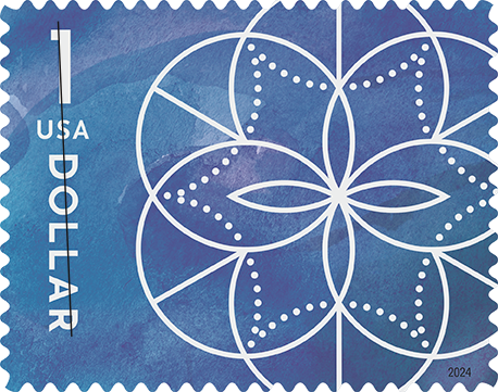2024 $1 Floral Geometry Stamps - Forever Stamps