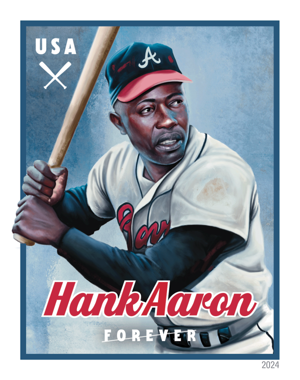 2024 Hank Aaron Stamps - Forever Stamps