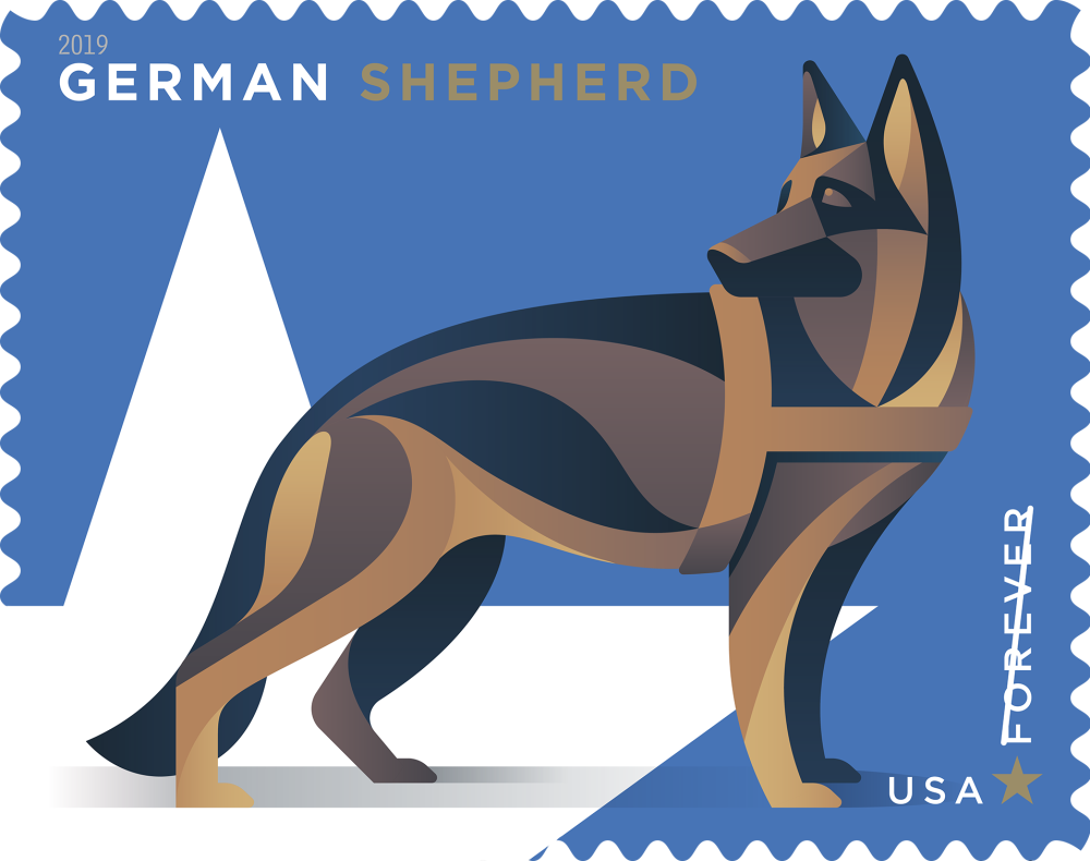 2019 Military Working Dogs Stamps 100 PCS - Forever Stamps