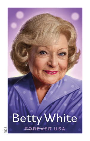 2025 Betty White Stamps 100 pcs - Forever Stamps
